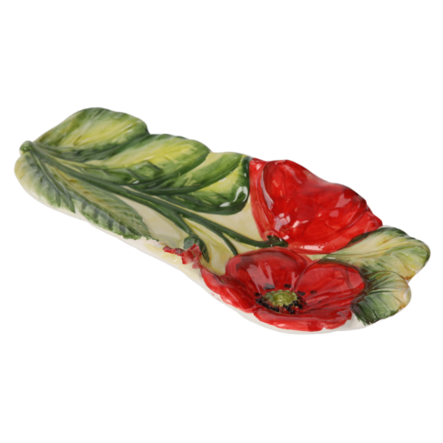 POGGIAMESTOLO PAPAVERO IN CERAMICA