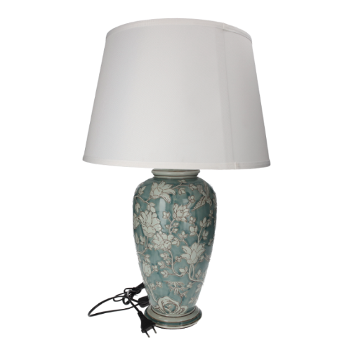 LAMPADA DECORATIVA IN CERAMICA CON PARALUME