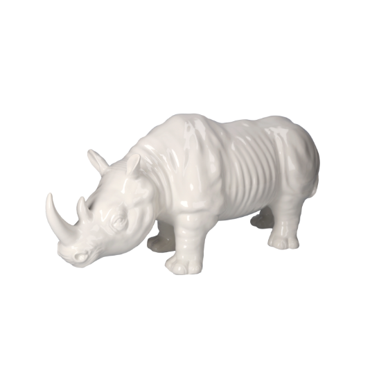 RINOCERONTE IN CERAMICA DECORATIVO