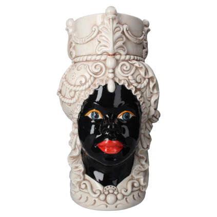 PORTAOMBRELLI TESTA DONNA ANTIK DECORATIVO IN CERAMICA