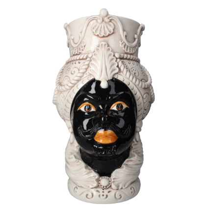 PORTAOMBRELLI TESTA UOMO ANTIK DECORATIVO IN CERAMICA