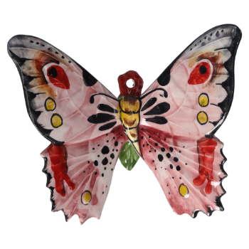 PLACCA A MURO FARFALLA IN CERAMICA