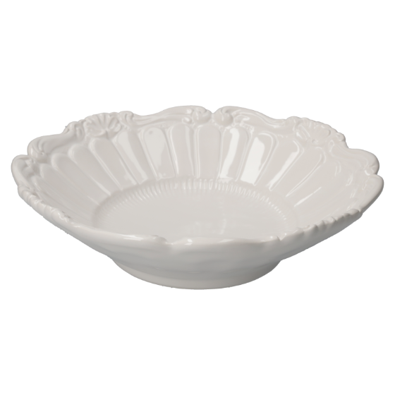 BOULE TONDA IN CERAMICA BIANCA