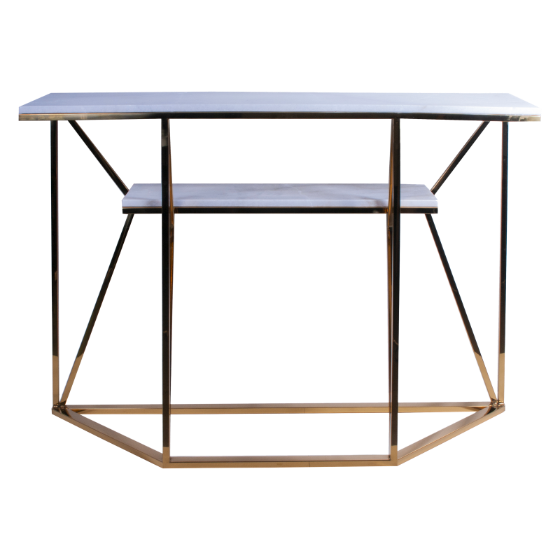 CONSOLLE RETTANGOLARE IN MARMO BIANCO