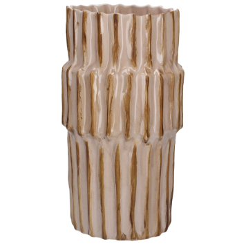 VASO DECORATIVO IN CERAMICA A FORMA CILINDRICA