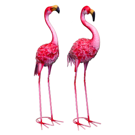 COPPIA DI FENICOTTERI IN FERRO