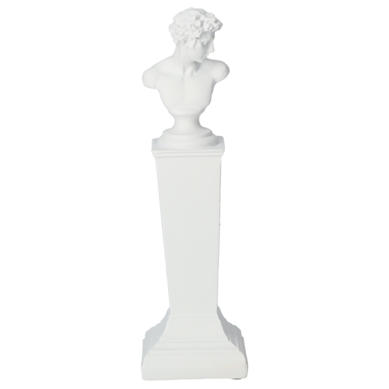 BUSTO CON PIEDISTALLO DECORATIVO