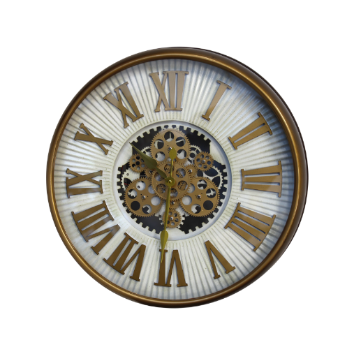 OROLOGIO DECORATIVO INGRANAGGI GOLD