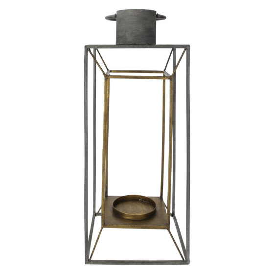 LANTERNA A GABBIA ORO