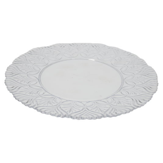 PIATTO DECORATIVO IN VETRO