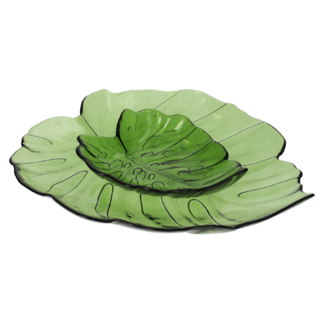 FOGLIE DECORATIVE IN VETRO