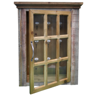 VETRINETTA PORTACHIAVI IN LEGNO