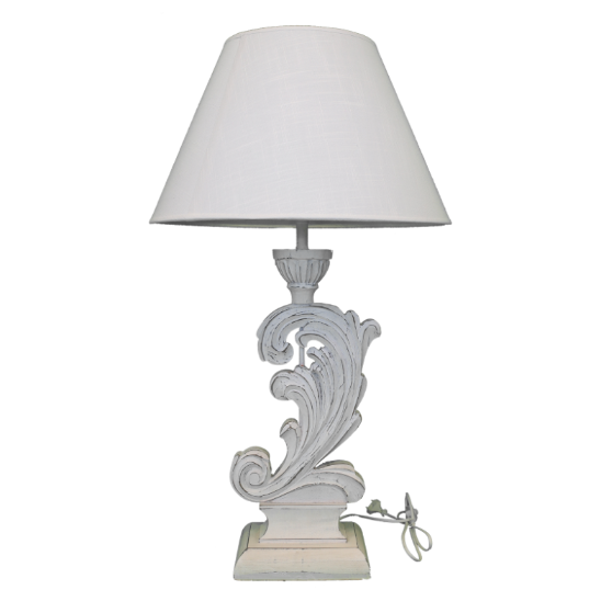 LAMPADA A FOGLIA BIANCA CON PARALUME