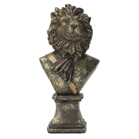 BUSTO DI LEONE IN RESINA