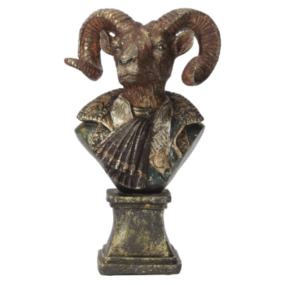 BUSTO DI ARIETE IN RESINA