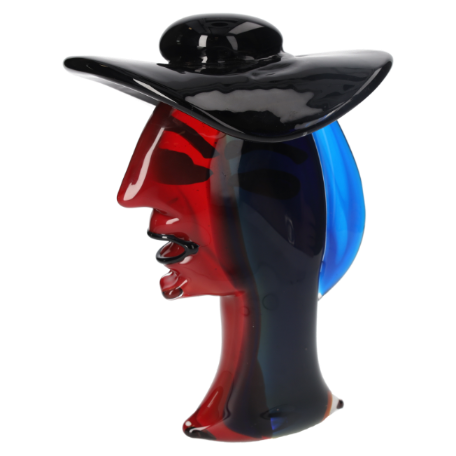 DECORAZIONE PICASSO IN VETRO MULTICOLOR