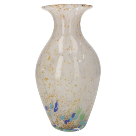 VASO DECORATIVO IN VETRO ACQUA MARINA