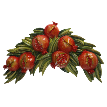 PLACCA A MURO ARCO MELOGRANI IN CERAMICA