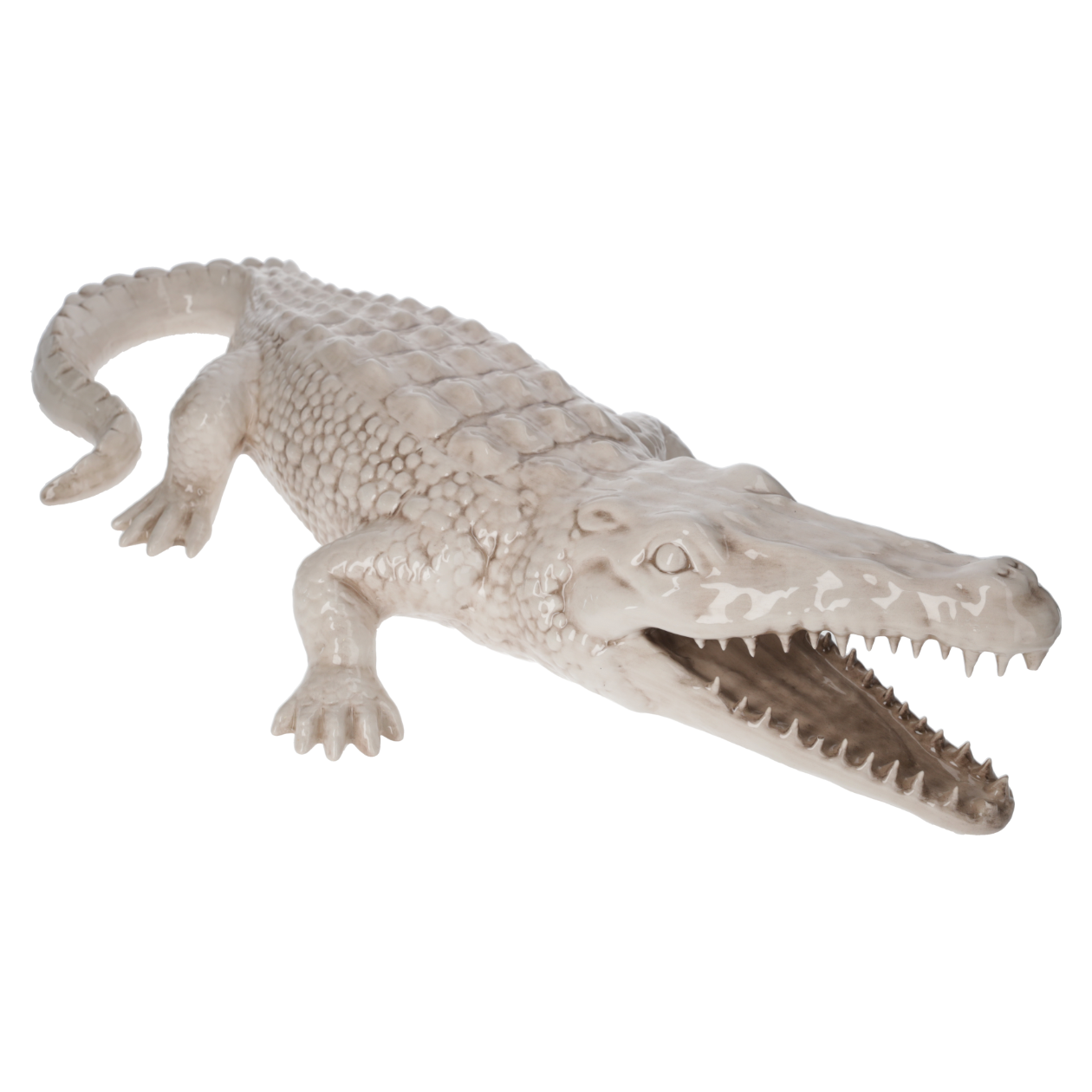 COCCODRILLO IN CERAMICA DECORATIVO