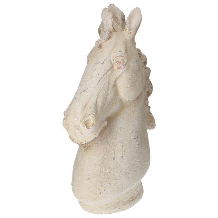 TESTA CAVALLO BIANCO IN RESINA
