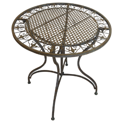 TAVOLO IN FERRO TONDO