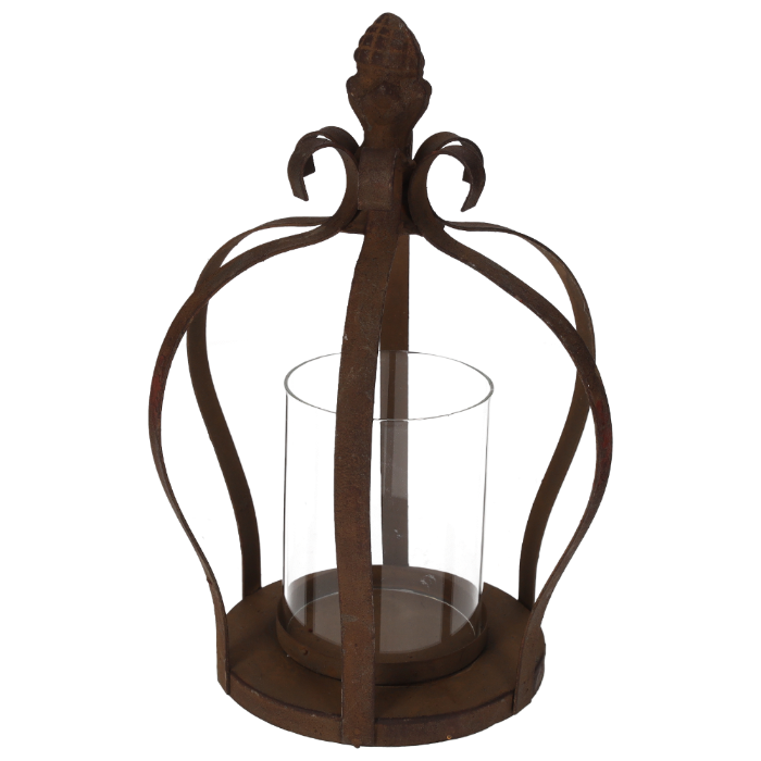 CORONA IN FERRO PORTACANDELE