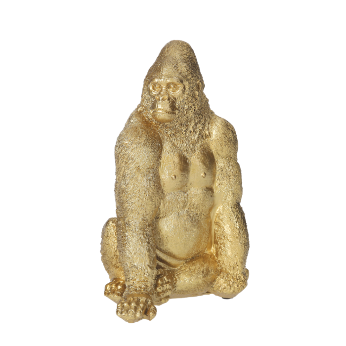 GORILLA DORATO IN RESINA