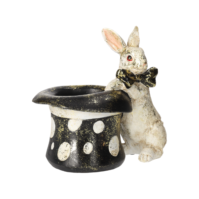 CONIGLIO PORTAPENNE IN RESINA