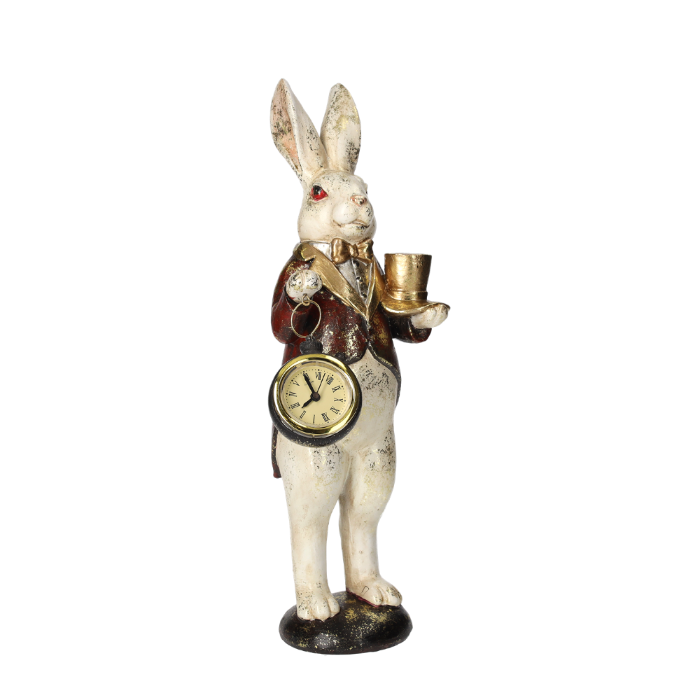 CONIGLIO CON FRAC IN RESINA