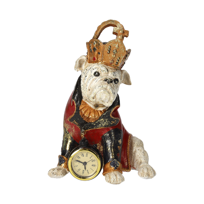 KING CANE CON OROLOGIO IN RESINA