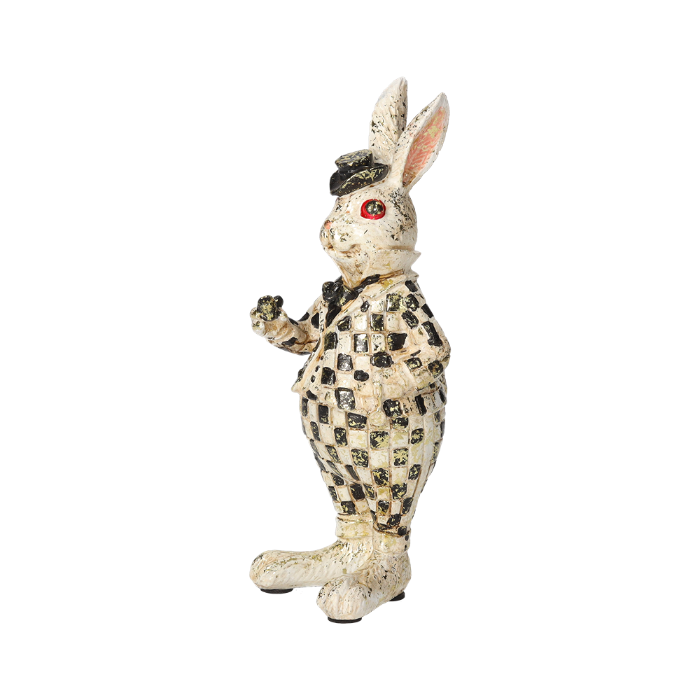 CONIGLIO CON PIPA IN RESINA