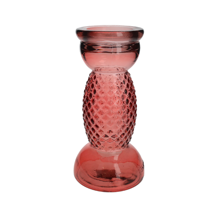 CANDELABRO DIAMANTI IN VETRO