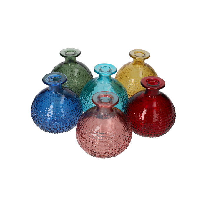 SET 6 BOCCETTE DIAMANTE IN VETRO