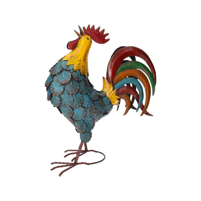 GALLO COLORATO DECORATIVO