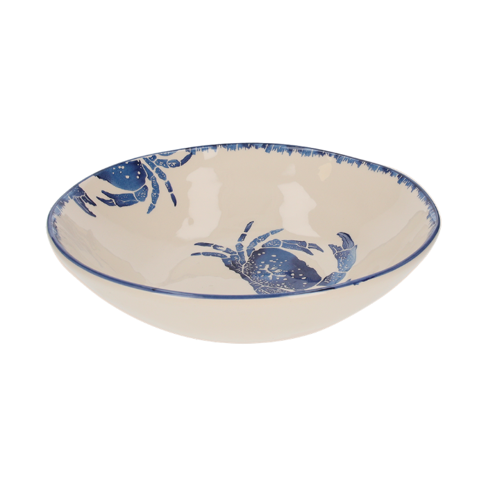 INSALATIERA IN CERAMICA GRANCHIO BLU