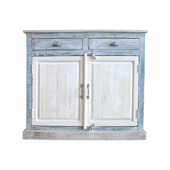 CREDENZA IN LEGNO DECAPATO BICOLORE
