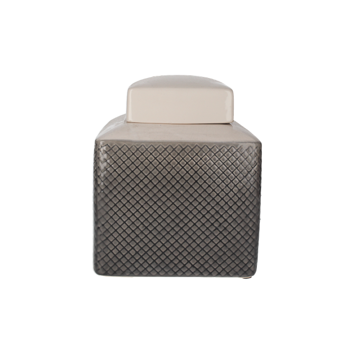 POTICHE DECORATIVA QUADRATA