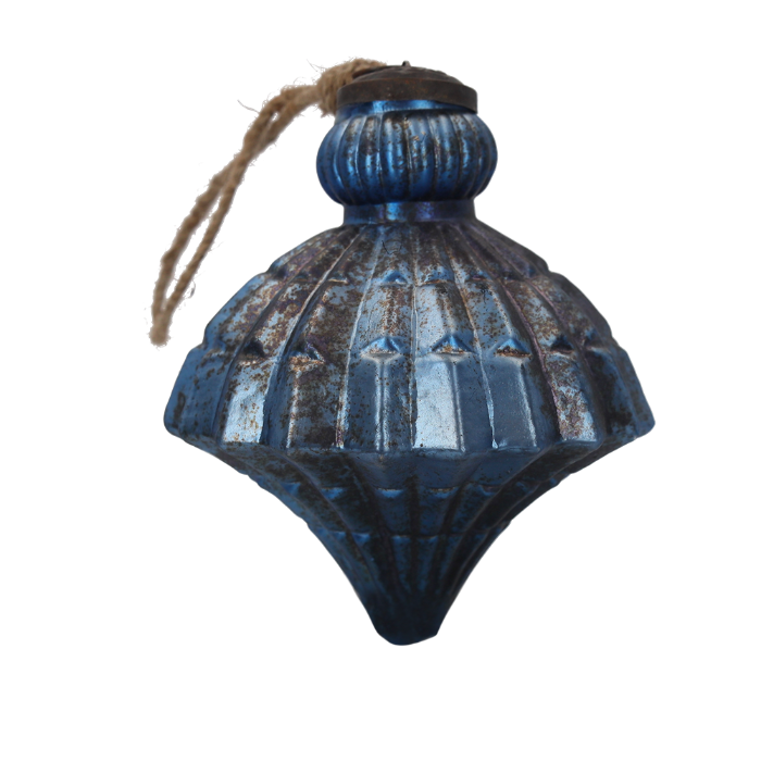 TROTTOLA NATALIZIA AZZURRO ANTIK PICCOLA