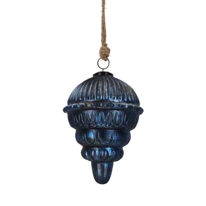 PINNACOLO NATALIZIO AZZURRO ANTIK GRANDE