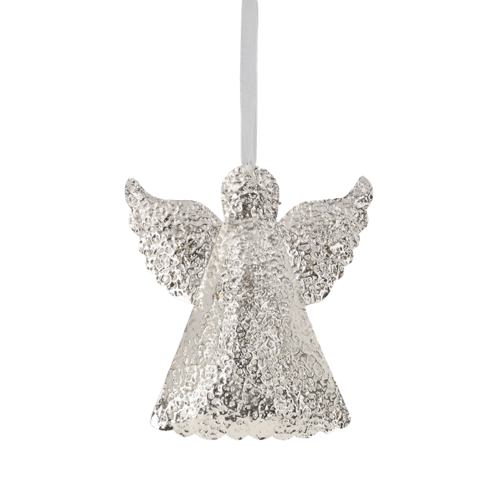 DECORAZIONE ANGELO NATALIZIO SILVER GRANDE
