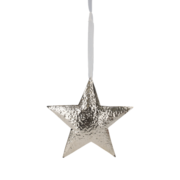 DECORAZIONE STELLA NATALIZIA SILVER MEDIA