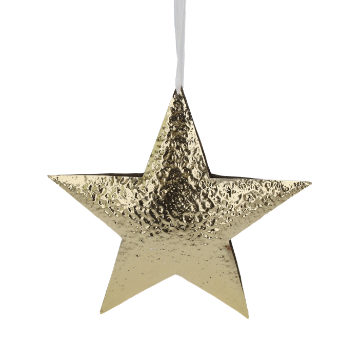 DECORAZIONE STELLA NATALIZIA ORO GRANDE