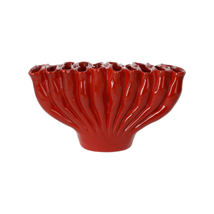 VASO CORALLO ROSSO IN CERAMICA