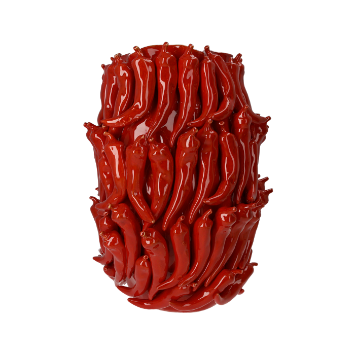 VASO PEPERONCINI IN CERAMICA, MISURA GRANDE