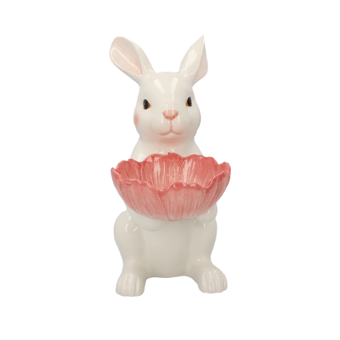 CONIGLIO DECORATIVO CON CIOTOLA