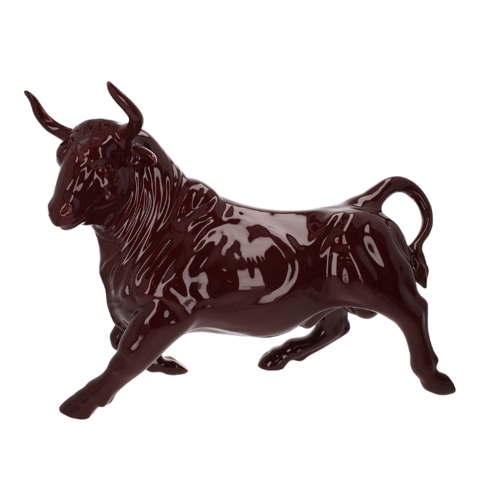 TORO IN CERAMICA DECORATIVO