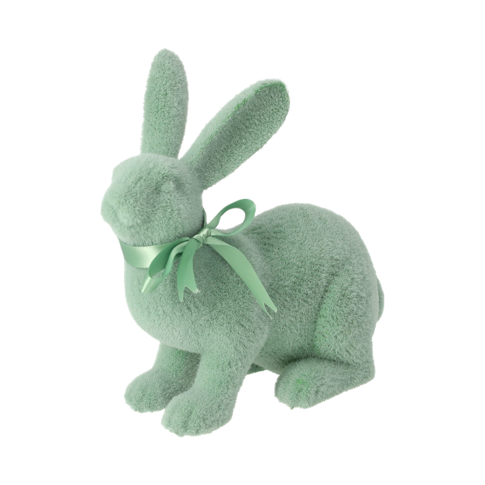 CONIGLIO VERDE DECORATIVO