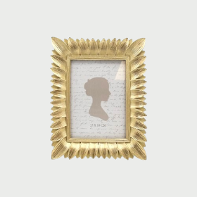 PORTA FOTO CON DECORO FOGLIE