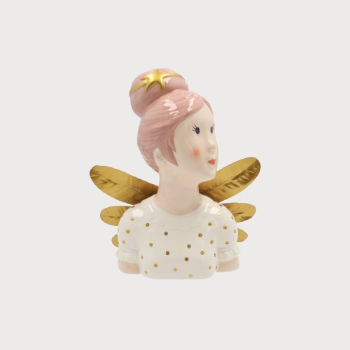 BUSTO FATA IN CERAMICA 25x21x10 cm