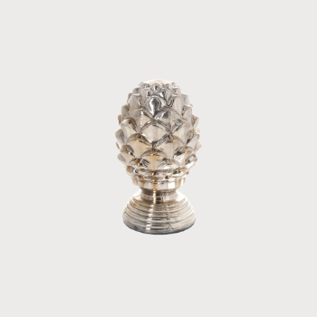 PIGNA IN VETRO DORATA/ARGENTO – H 19 X Ø 10 CM